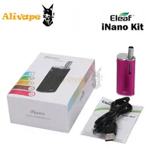 Original Eleaf iNano Kit Elektronik Sgrets INano Atomizer 0.8ml Electronic Cigarettes 650mah Battery Mod iNano Box Mod Vaporizer