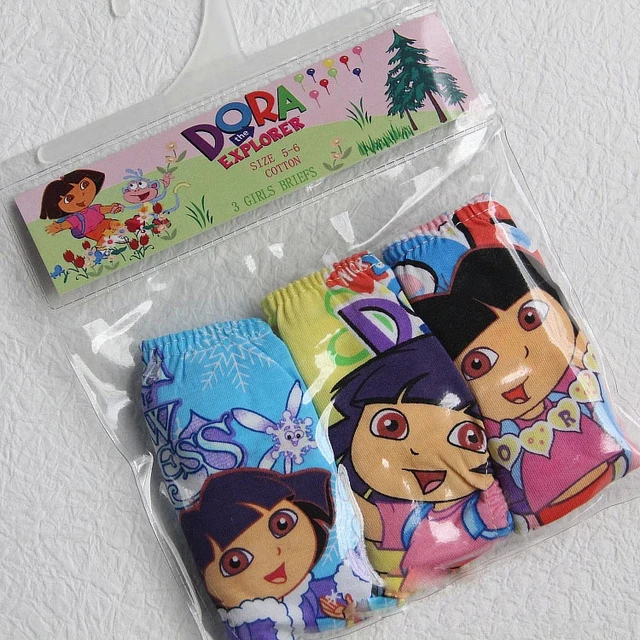 Baby kids Girls Dora panties underwear 3 pack Cotton Briefs Undies Knickers  for Girls