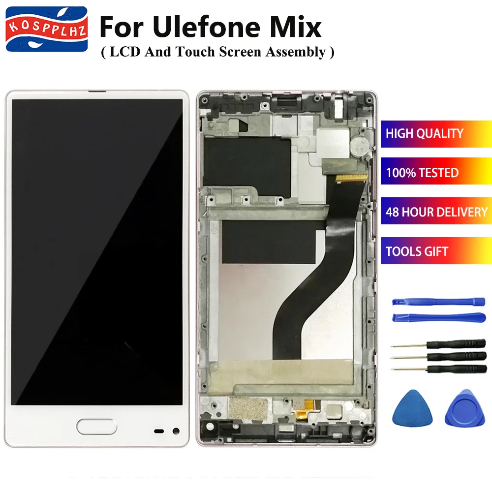 

For Ulefone MIX LCD Display + Touch Screen Digitizer Sensor Aseembly+Frame 100% Tested Well 5.5 inch Ulefone MIX LCD + tools