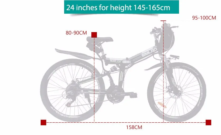 Top 24 inch  folding electric mountain bike 48V lithium  battery electric bicycle 500W motor ASSIST range 60km max speed 40km 14