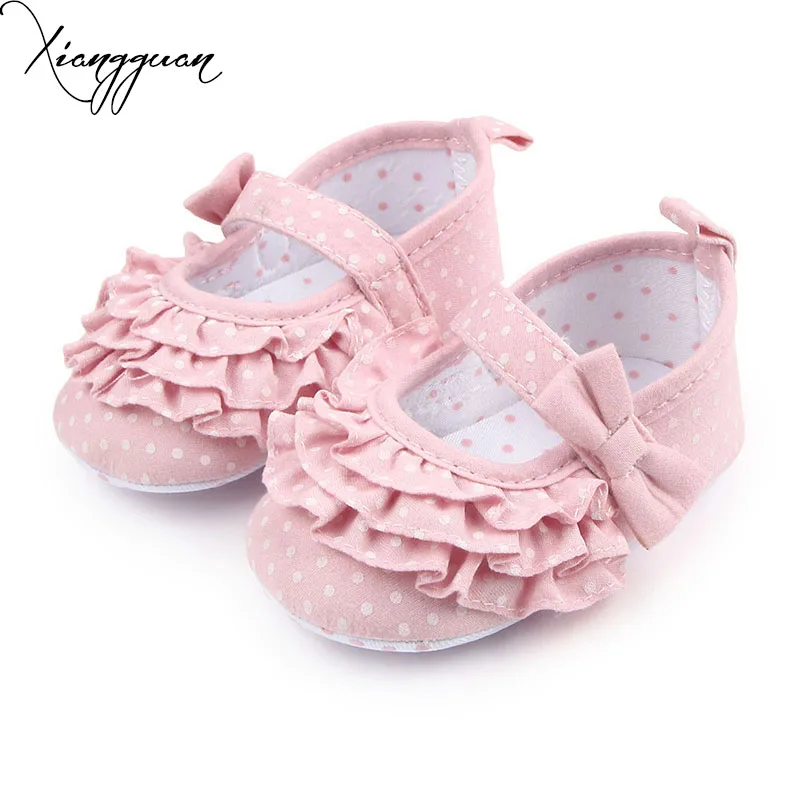 Cute Baby Girl Shoes Shallow Cotton Bordered First Step Soft Sole Baby