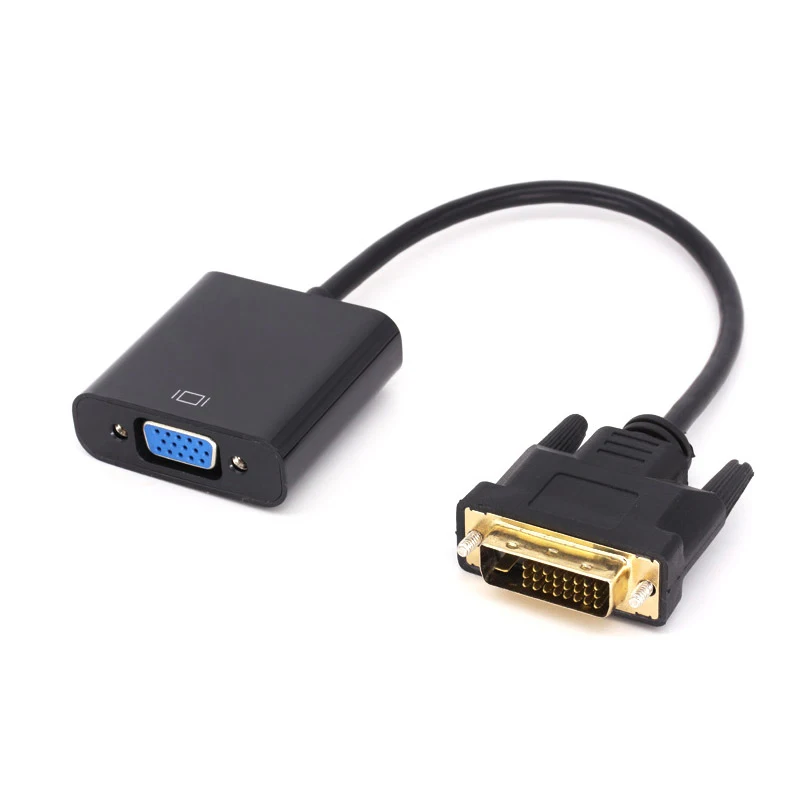 Горячая продажа Full HD 1080P DVI-D 24 + 1 к VGA HDTV конвертер монитор кабель для ПК дисплей