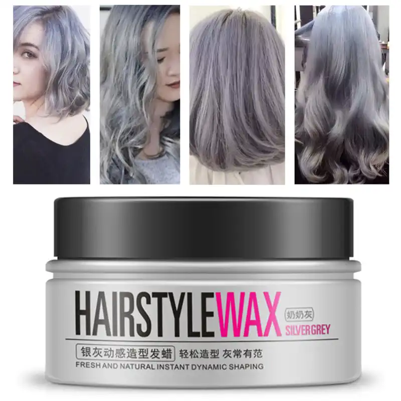 Creative Mud Ash Easy Styling Dynamic Convenient Hair Dye Men Modeling Temporary Silver Women Color Gel Wax Gray Dynamic