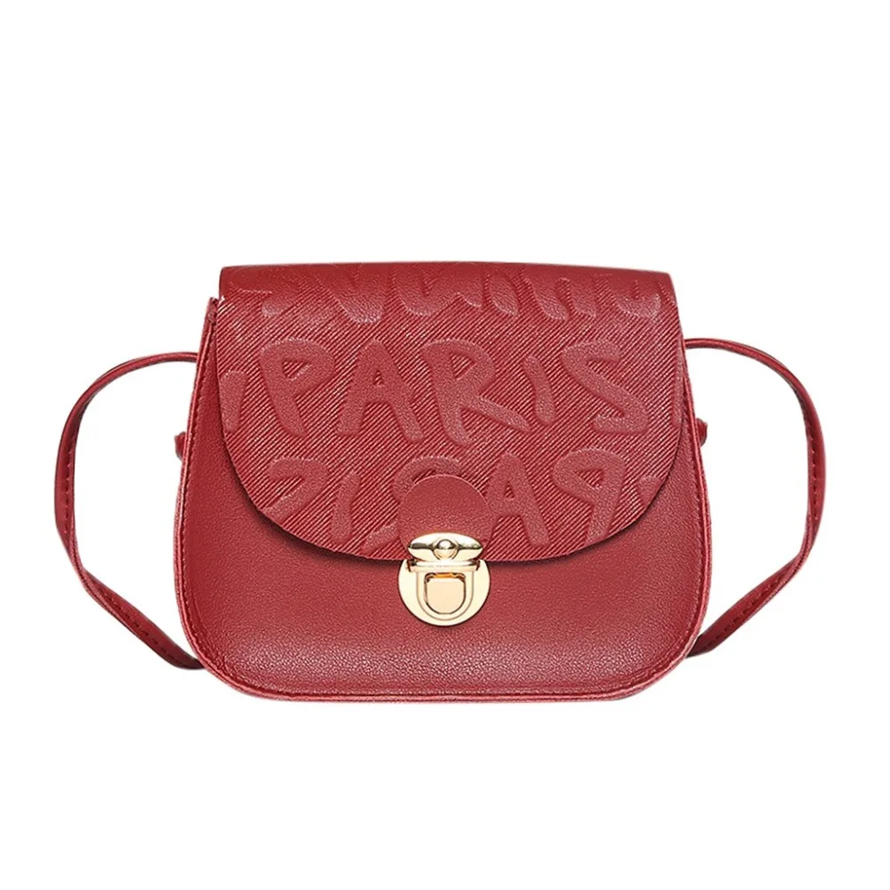 Simple Small Flap Shoulder PU Leather Bags Women Girls Pure Color Mini Messenger Chest Bag Cross body Handbags bolsa feminina