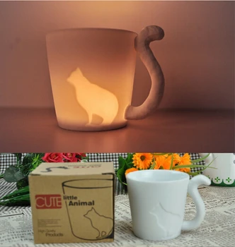 

Free Shipping Cute kinto animal cup frosted ceramic candlestick mug,72pcs/lot fREE SHIPPING