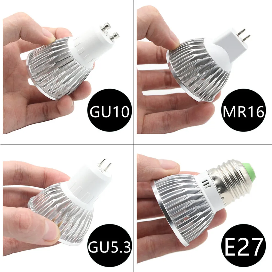 10pcs GU10 MR16 E27 Dimmable Bombillas LED Lamp Lampada LED Spotlight 3W 4W 5W Spot Luz Lamparas LED Bulbs Lighting Aluminum 10pcs GU10 MR16 E27 Dimmable Bombillas LED Lamp Lampada LED Spotlight 3W 4W 5W Spot Luz Lamparas LED Bulbs Lighting Aluminum