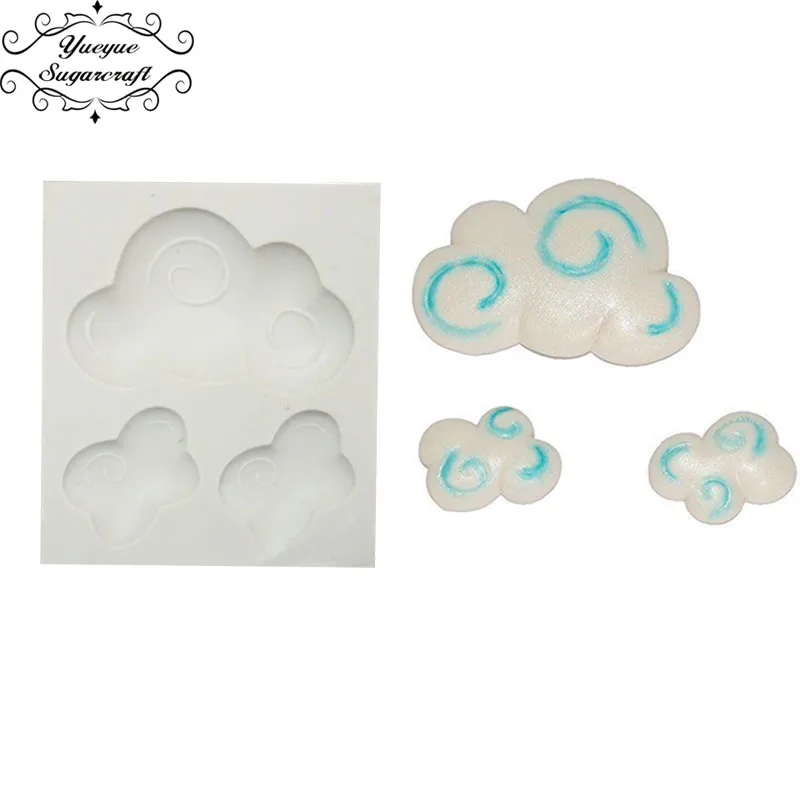 

Yueyue Sugarcraft Cloud silicone mold fondant mold cake decorating tools chocolate gumpaste mold CK-SM-261