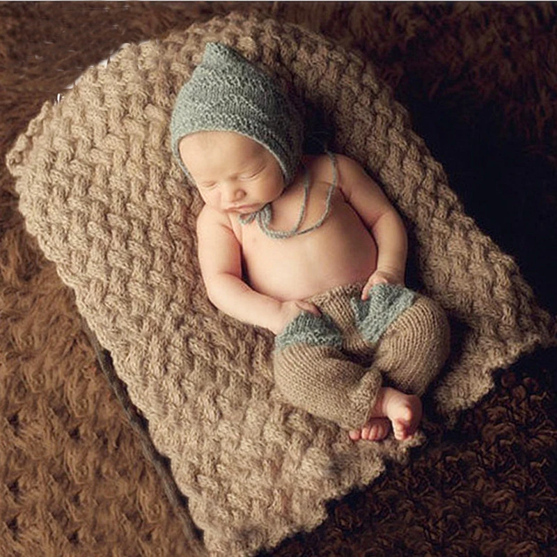 Red white /& blue striped pants with pure white sleepy cap Newborn pants with sleep hat Gender neutral newborn photography clothing set