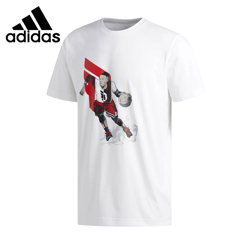 Оригинальные мужские футболки Adidas DAME GEEK UP спортивная одежда с коротким рукавом |