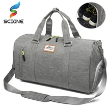 Scione Мужская спортивная сумка, новая мужская спортивная сумка, дорожная, для фитнеса, на открытом воздухе, на одно плечо, тренировочная сумка, Большая вместительная сумка