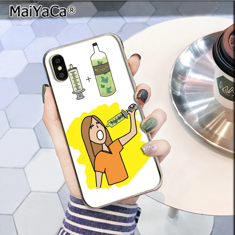 MaiYaCa мультфильм медицина медсестры доктор стоматолога персонализированный Телефон чехол для iPhone 5 5S SE 6 6S Plus 7 8 XR X XS MAX Shell - Цвет: A12