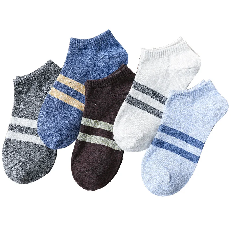 

IOLPR funny socks men Spring and summer wild sideline socks body two bar boat socks cotton Casual sweat spot wholesale Casual
