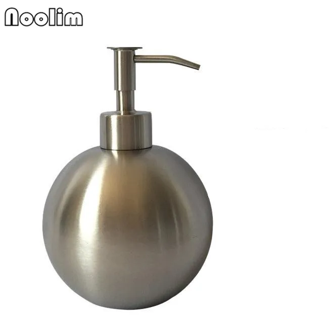 

NOOLIM High Quality 500ml Ball Stainless Steel Kitchen Bathroom Hand Pump Liquid Soap Dispenser Lotion Detergent Bottle