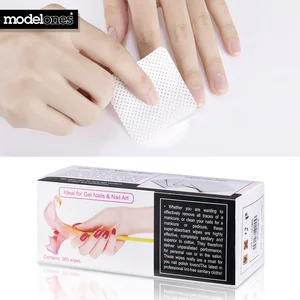 Modelones 360 шт./лот безворсовой салфетки для ногтей салфетки Nail Art Очищающие Салфетки Для гель-лака удалить натуральный хлопок подушечки для ногтей Бумага - изображение