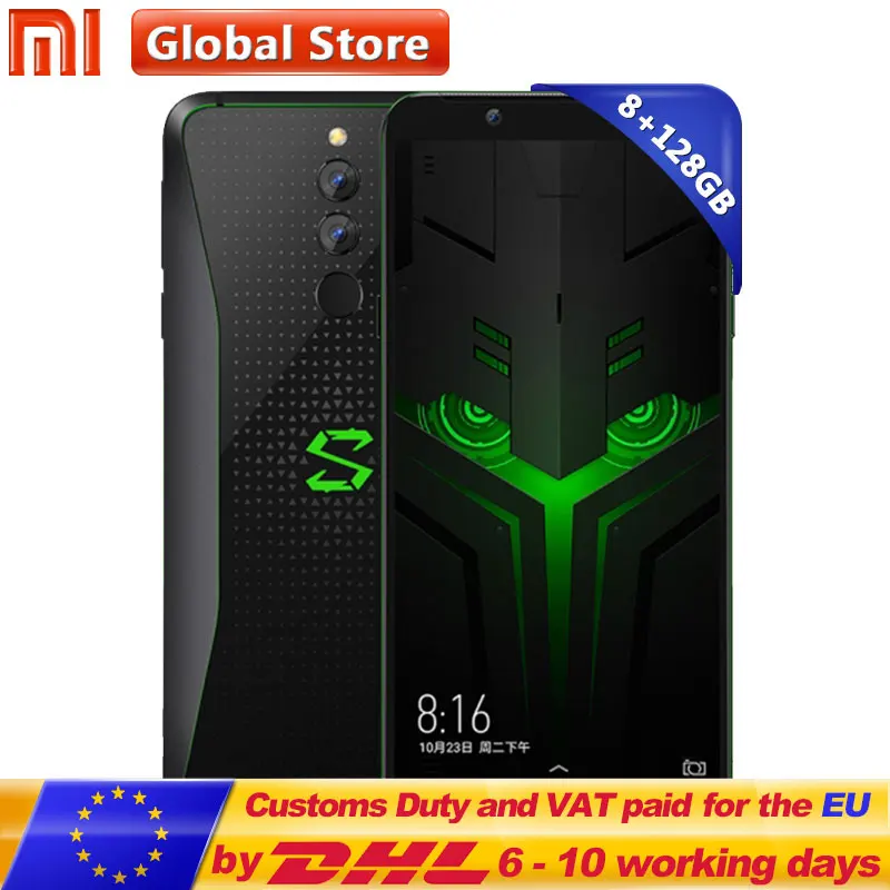Xiaomi Black Shark 2 Helo игровой мобильный телефон BlackShark 8 ГБ 128 Восьмиядерный Snapdragon 845 6 01