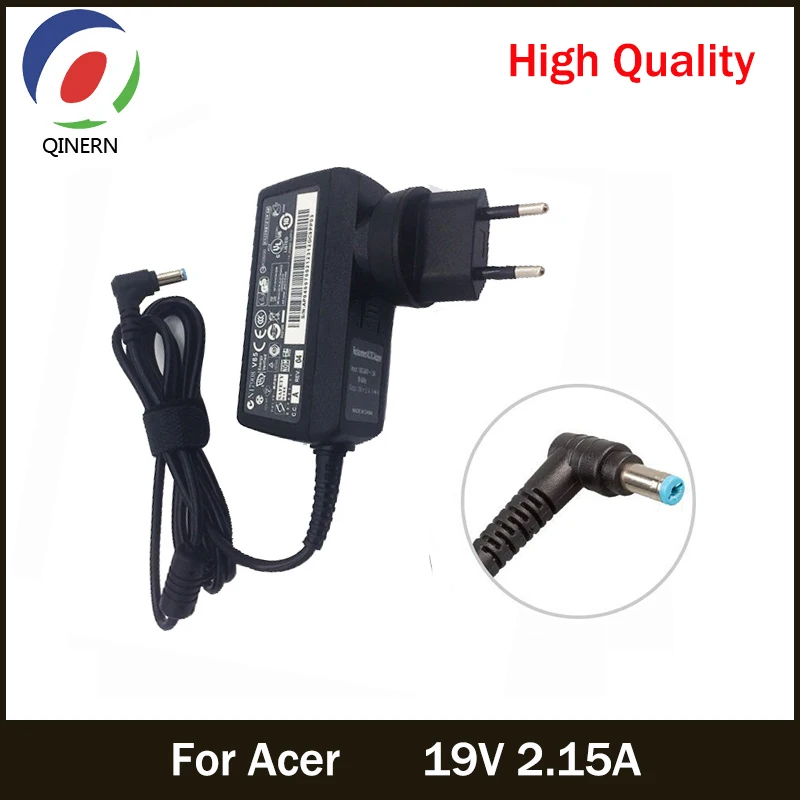 QINERN EU 19V 2.15A 40W AC Laptop Adapter For Acer Aspire One Aspire One D255 533 D257 D260 Power Supply Tablet Battery Charger