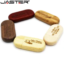 JASTER – clé Usb en bois d'érable avec Logo personnalisé gratuit, support à mémoire de 4gb 8gb 16gb 32gb 64gb, lecteur Flash pour cadeaux personnels 