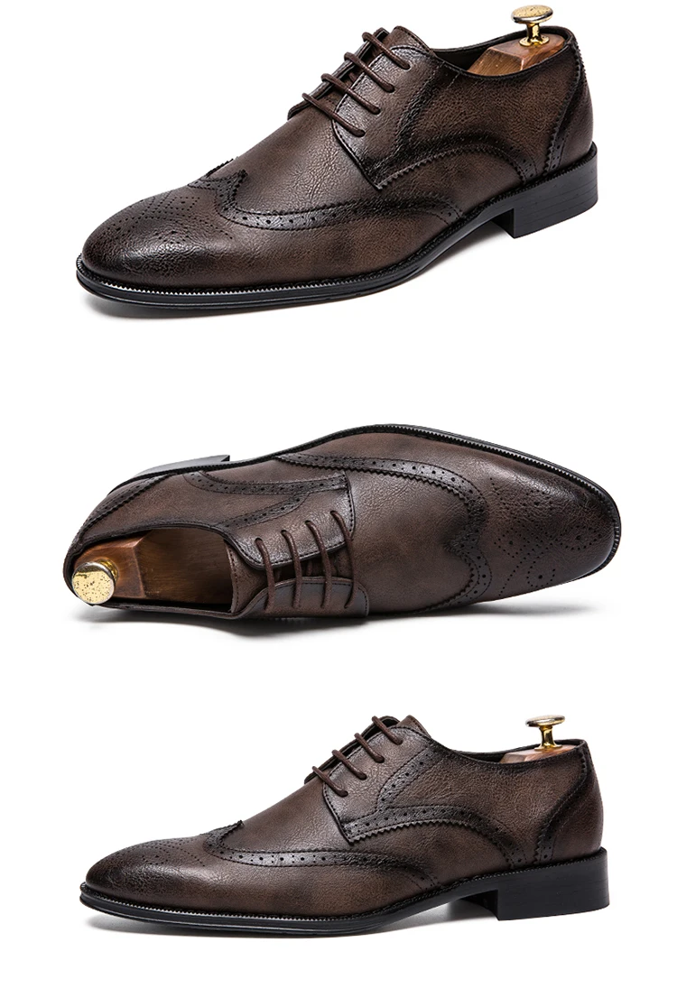 ZUNYU/новые стильные мужские модельные туфли в итальянском стиле; большие размеры 38-47; Blucher; Туфли-оксфорды; мужские Вечерние кожаные туфли для свадьбы