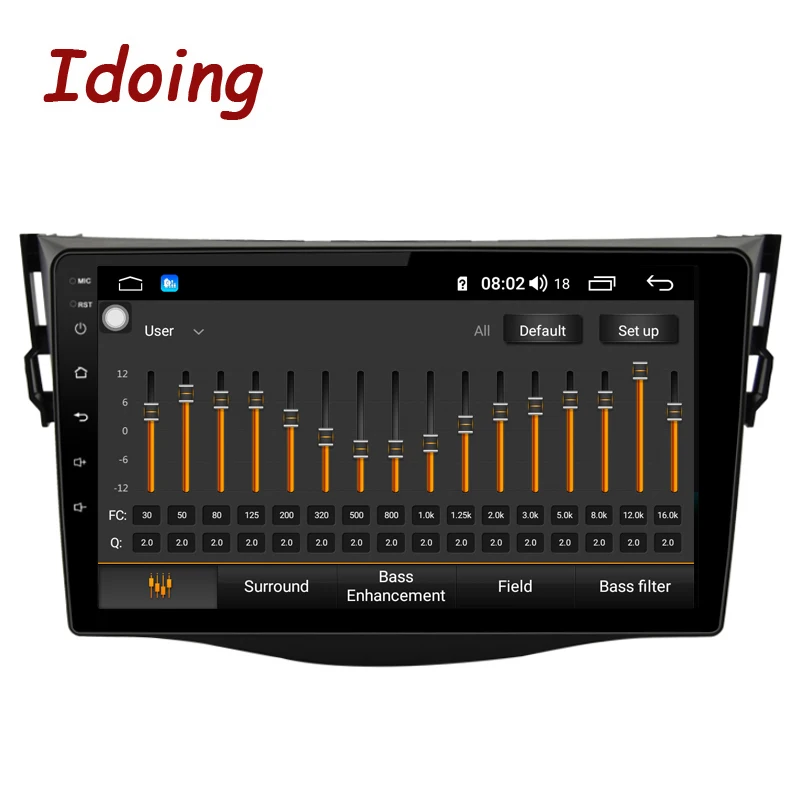 Idoing " 2.5D 4G+ 64G Автомобильный Android8.1 Радио мультимедийный плеер для Toyota RAV4 2007-2011 gps навигация и ГЛОНАСС DSP NO 2DIN DVD