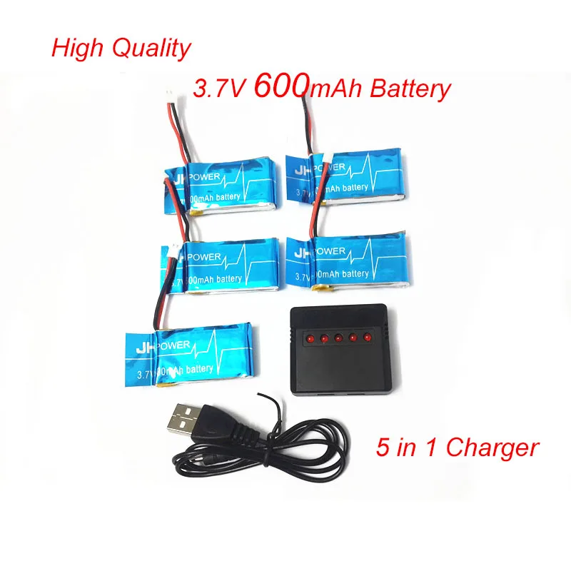 Новая модернизированная батарея Syma X5 X5C X5C-1 X5SC X5SW X6SW 5 шт. Lipo 600 мАч/650 мАч/720 мАч/850