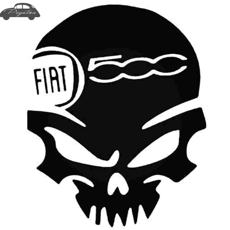 Skull with Pistons Funny Vinyl Decal Sticker Car Window laptop tablet truck 7" 