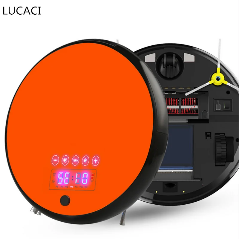 

1200Pa Vacuum Cleaner Robot Wireless Floor Vacuum Cleaning Robot With LCD Touch Automatic Recharge Wet Mopping Vacuum Robot