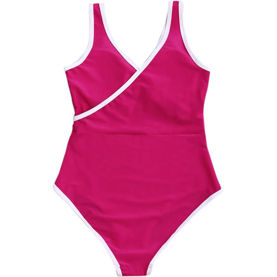 New styles Women's Red One Piece padded Slim Beachwear Swim Wear