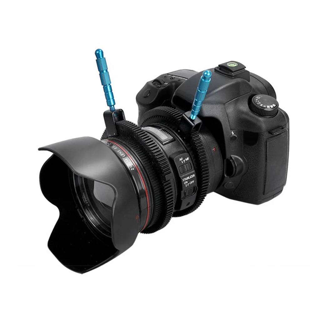 Для SLR DSLR камеры Аксессуары Регулируемый резиновый непрерывный фокус зубчатый ремень с алюминиевым сплавом для видеокамера регистратор DSLR