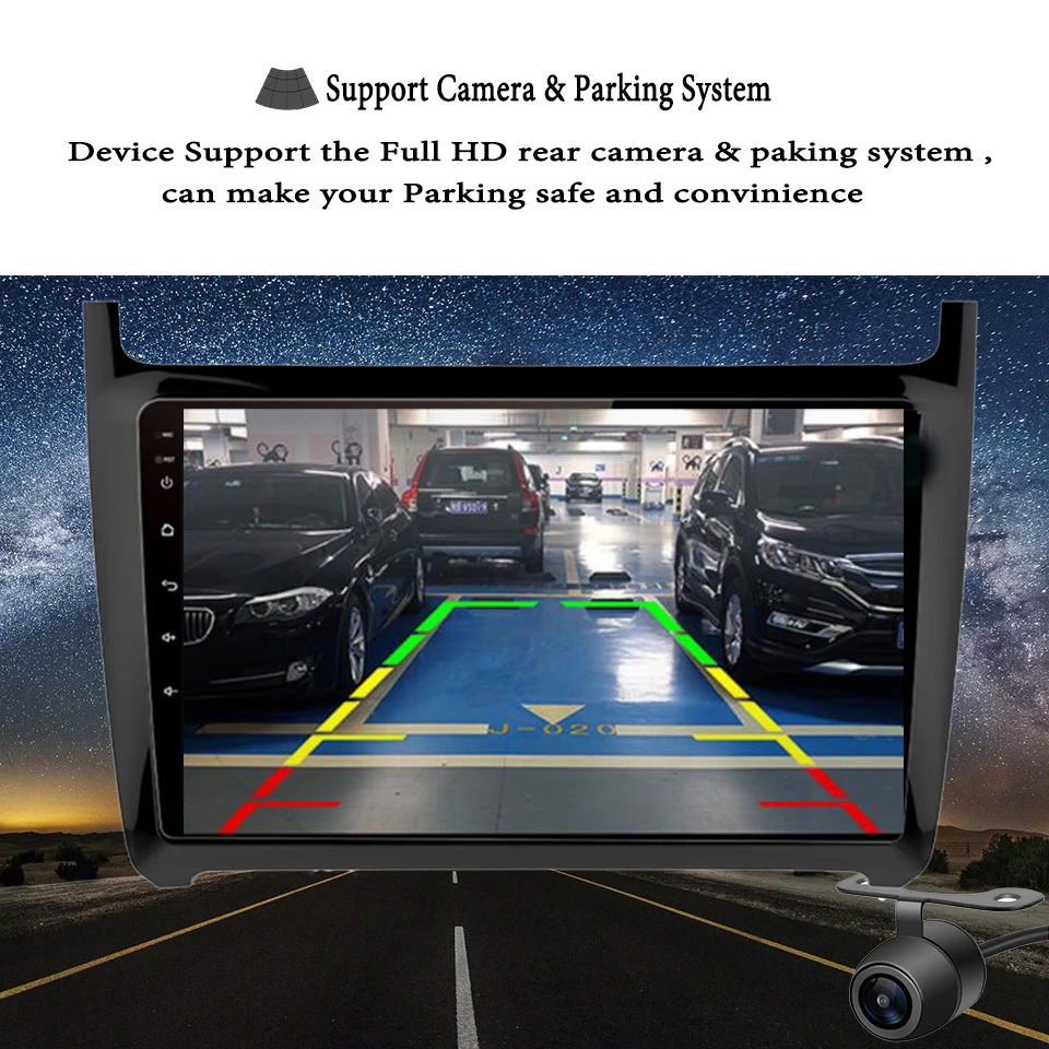 Best 2Din Multimedia Video Player Android 9.1 GPS Navigation Radio WIFI For Volkswagen VW POLO 2012-2018 Sedan Cassette Stereo no dvd 12