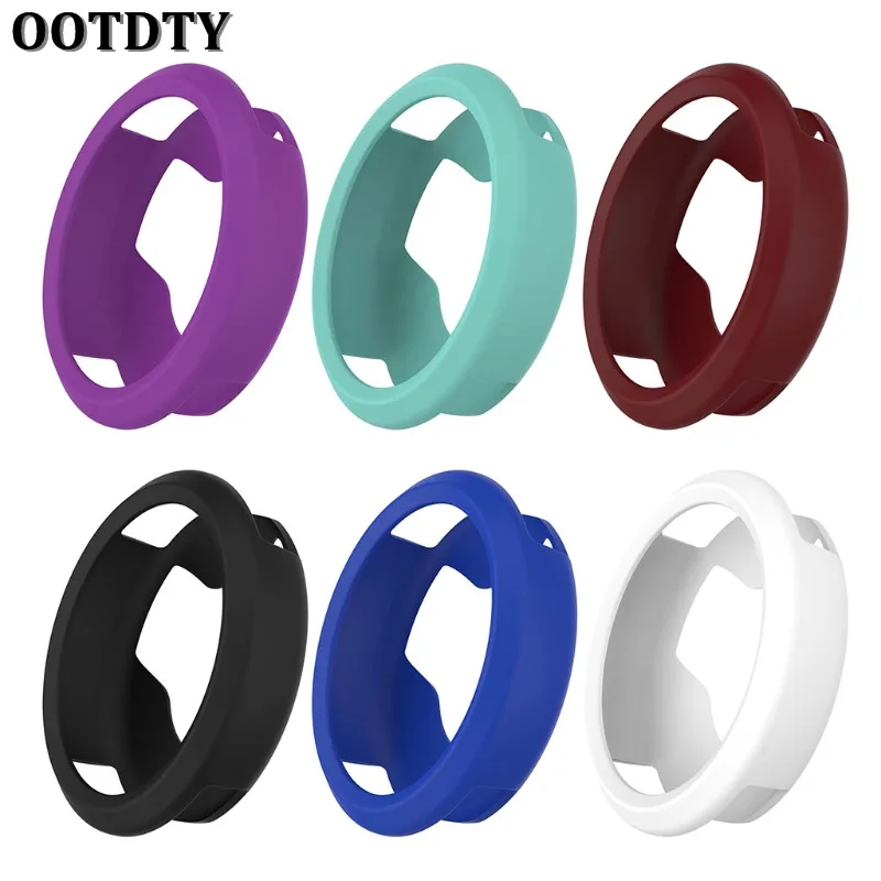 

OOTDTY Silicone Frame Skin Protective Case Cover For Garmin Vivomove HR Sports Watch