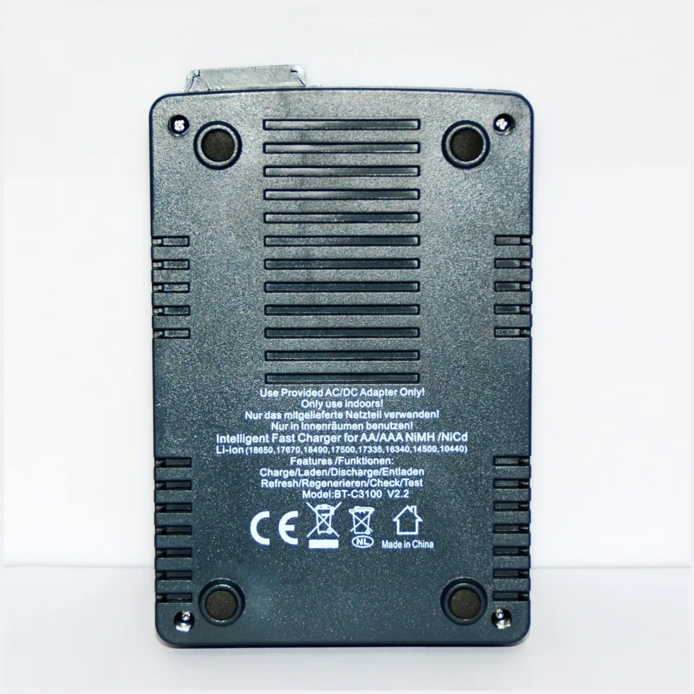 OPUS BT-C3100 디지털 지능형 4 슬롯 LCD 배터리 충전기, 리튬 이온 NiCd NiMH AA AAA 10440 18650 충전식 배터리용