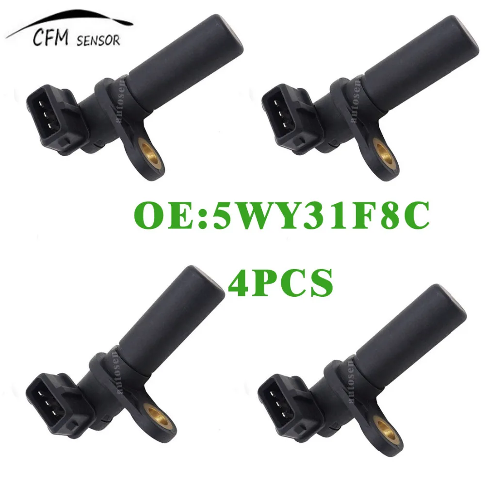 4pcs New Camshaft Position Sensor 5WY31F8C CPS For Peugeot Citroen 