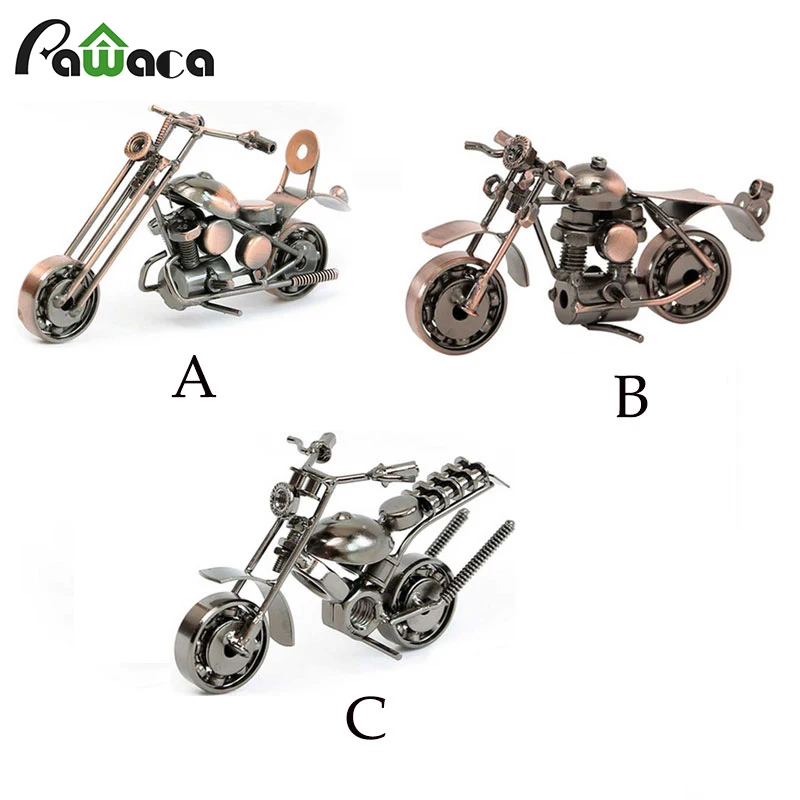 Iron Motorcycle Model Art Handmade Crafts Motorbike Models Boys