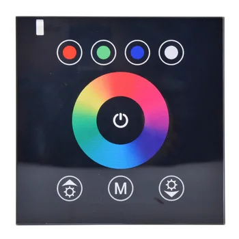 

Foreign trade source home improvement 86 * 86 wall type LED dimmer high-grade glass panel controller intelligent full touch type