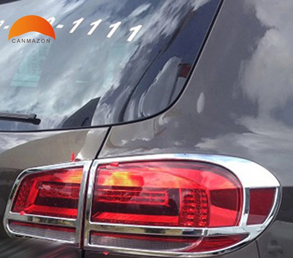 For Volkswagen Tiguan 2012 2013 2014 Hatchback ABS Chrome Taillight Cover Trim Rear Light