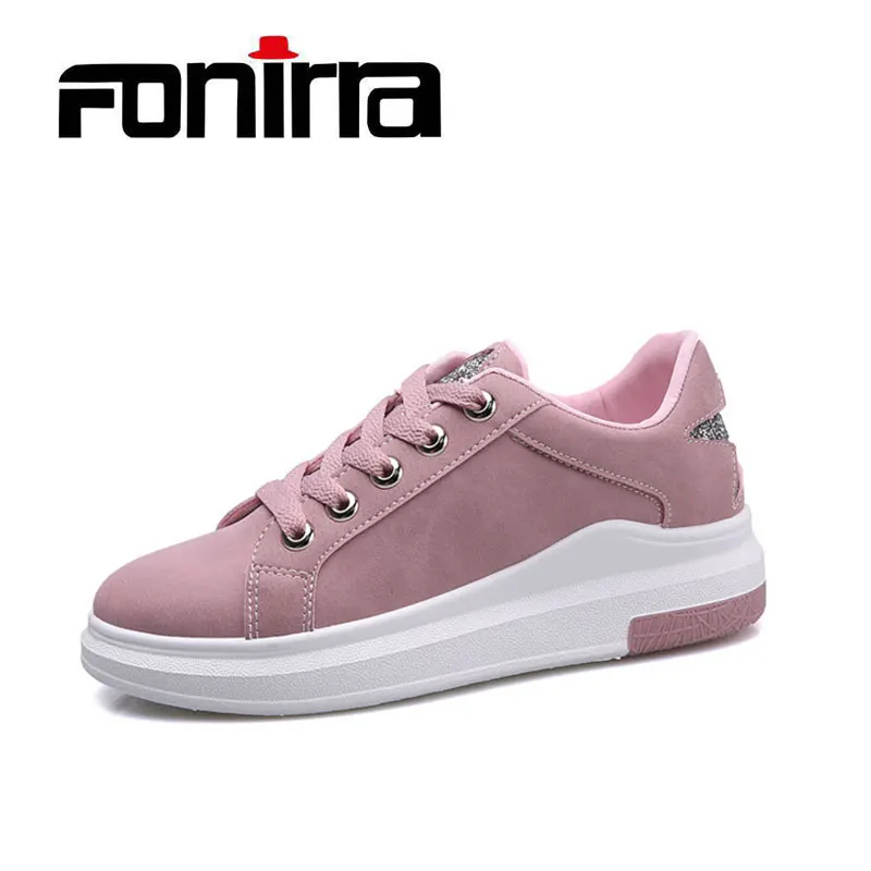 

2018 Spring Women New sneakers Autumn Soft Comfortable Casual Shoes Fashion Lady Flats Female shoes for student FONIRRA 180