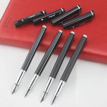 

New Jinhao 101 Extremely Fine Fountain Pens Metal Iraurita Matte Black Office Financial Tip 0.38mm Nib Pen Writing Tool Supplies