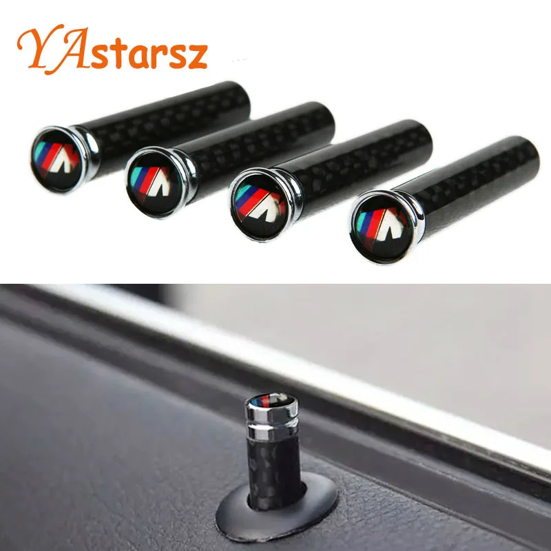 

4PCS Car stickers M Tech Stainless Steel Car Lock Modified Door Pin for BMW E36 E46 E63 E64 E81 E82 E88 E92 E93 Car styling