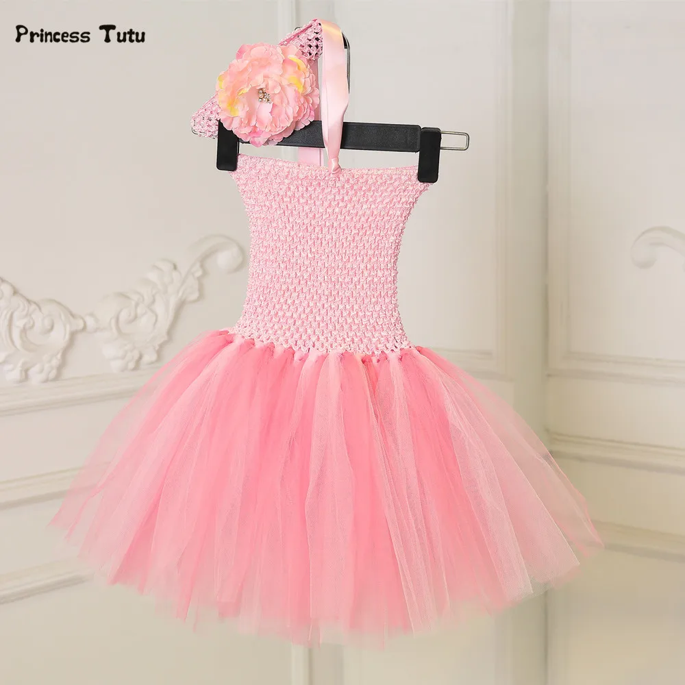 Baby Girl Dress Pink 1 Year Birthday Dress Newborn Infant Wedding Party Tutu Dress Princess Baby Girl Clothes Christening Gowns