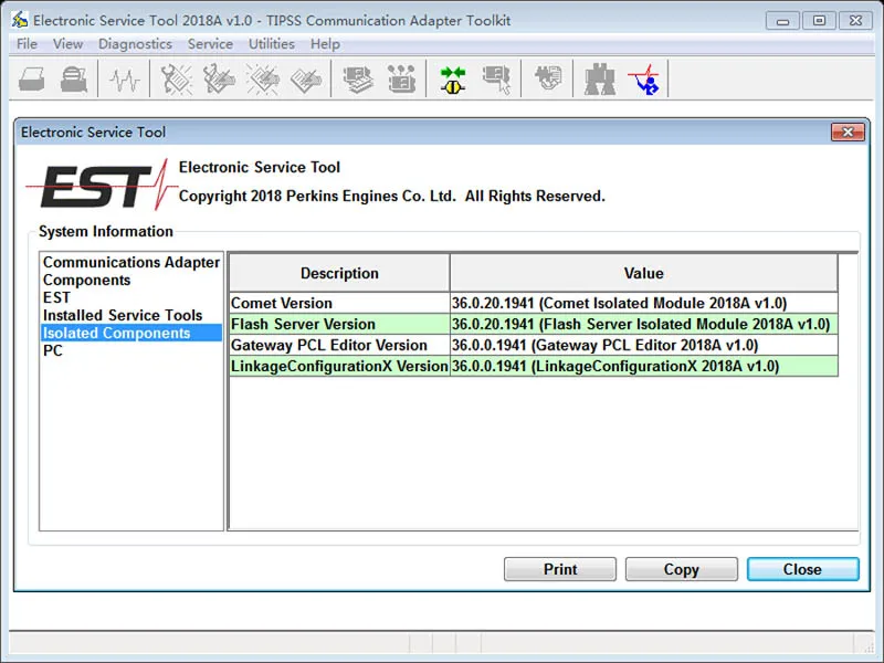 2018A for Perkins EST Electronic Service Tool Diagnostic Software+ Keygen Active+ Install Video