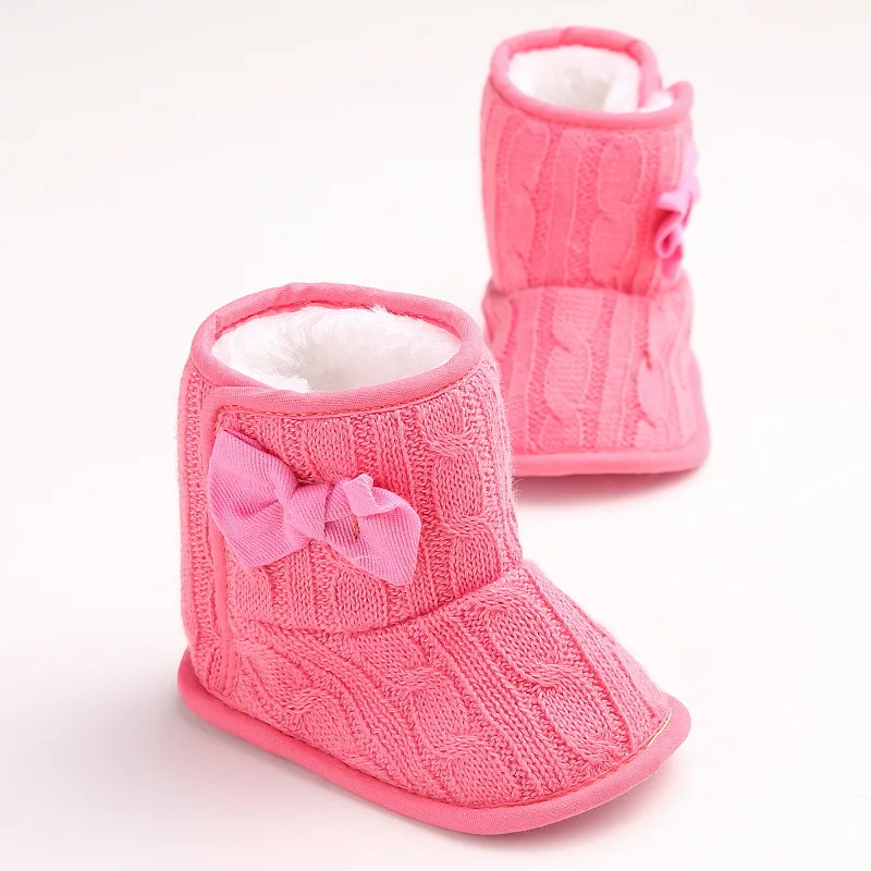 TongYouYuan/зимняя теплая обувь для мальчика; вязаные свитера для малышей; сапоги для маленьких девочек; От 0 до 1 года обувь для маленьких мальчиков - Цвет: SH0458M