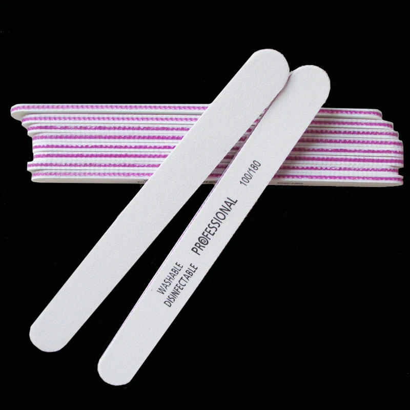 

5 PCS White Straight Nail File Buffer Sanding ManicureTool High Quality Nail Art Polish Polishing Files Tool Limas De Manicuras