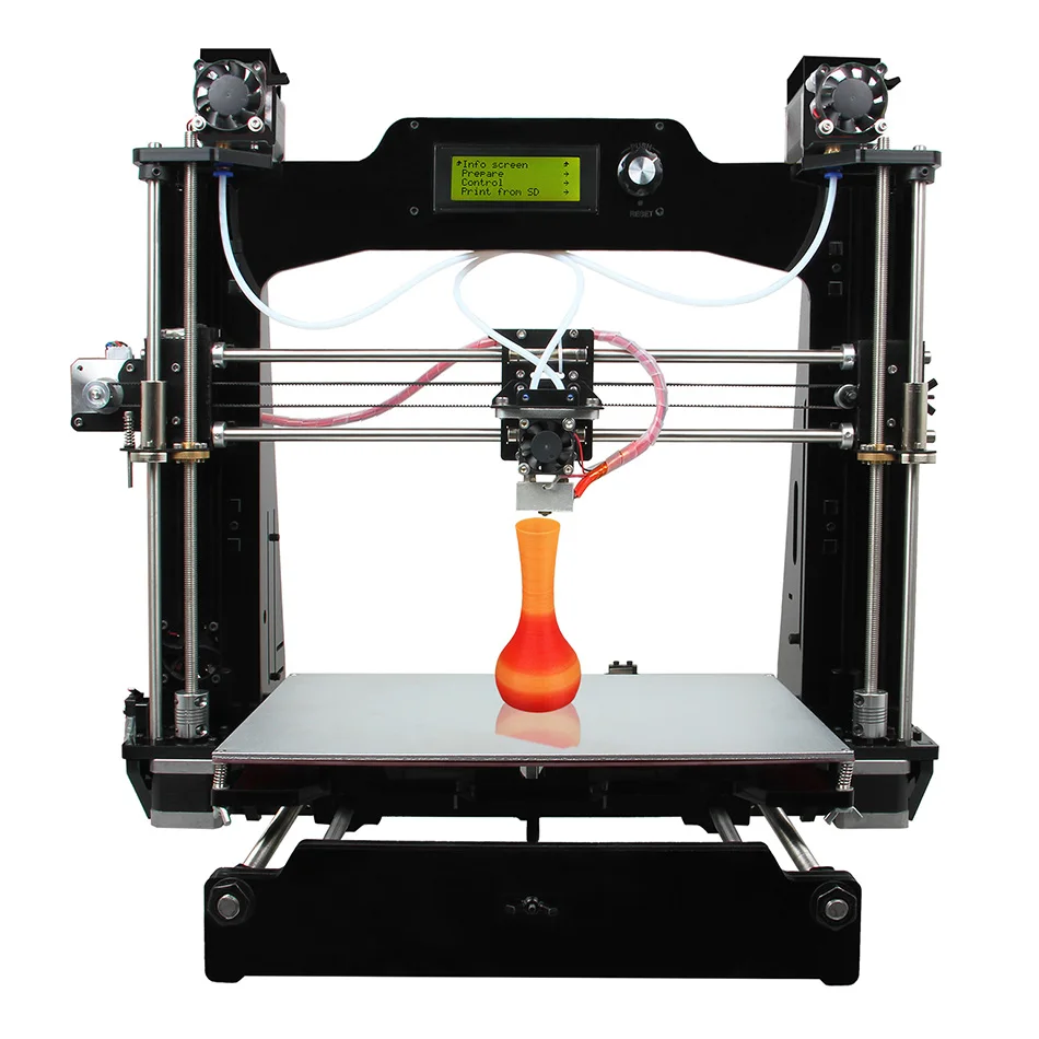 Ship from Australia Geeetech Prusa I3 M201 3D Printer 2 In 1 out Extruder Acrylic Frame