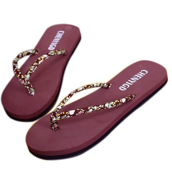 

Dropshipping New 2019 Summer Beach Flip Flops Sandals Women's Slippers Female Flat Women Sandals Shoes Slides