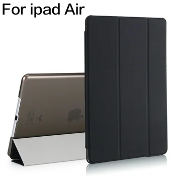 

smart Case For ipad Air model A1474 A1475 A1476 PU leather case sleep wake-up Cover shell for iPad 5 slim stand magnetic