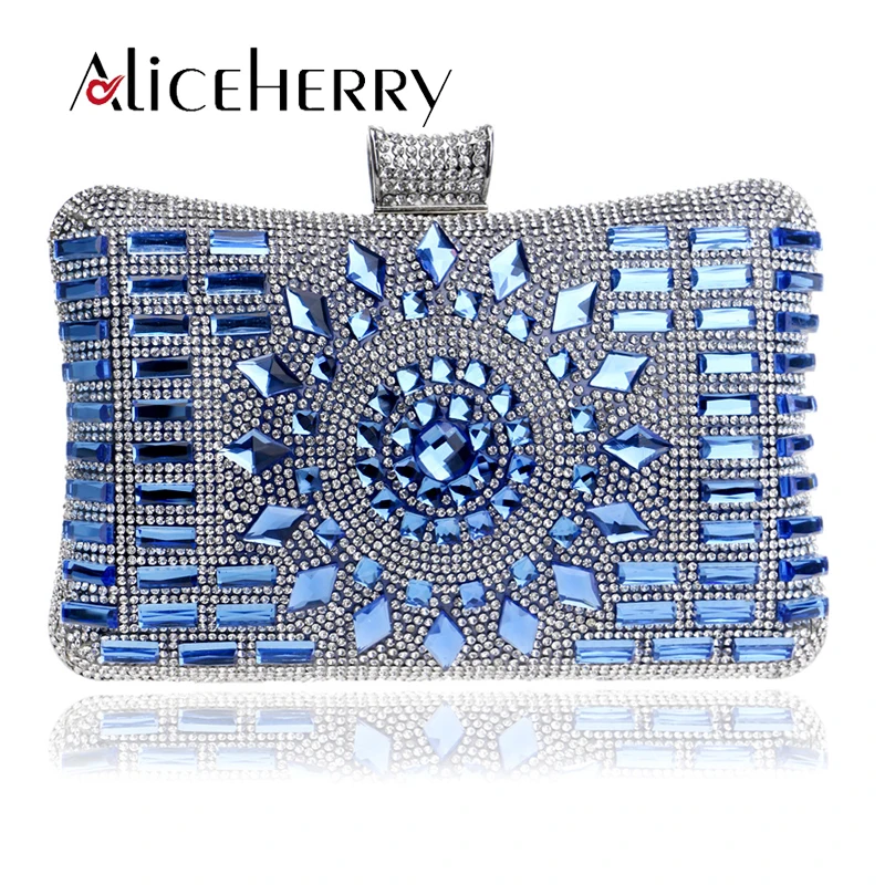 Rhinestones Women Luxury Handbags Beaded Chain Shoulder Bags Day