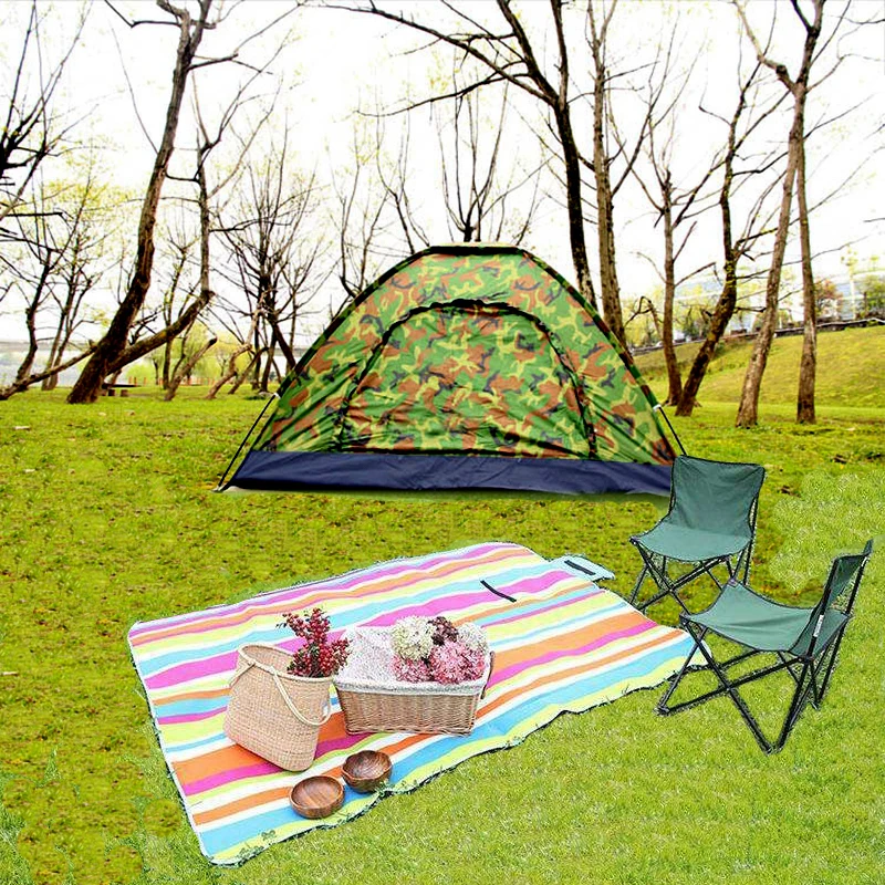 Barraca de Acampamento Barracas de Praia ao ar Viagens à Prova de Vento Barracas ao ar Pessoas Única Camada Livre Impermeável Toldo Tenda Verão Pop up 2-3 26 Esporte e Lazer