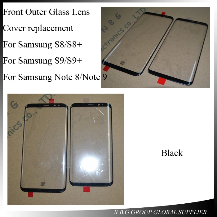 30 шт./лот DHL Новинка для Samsung Galaxy S8 S9 Plus Note 8 9 передняя внешняя стеклянная крышка