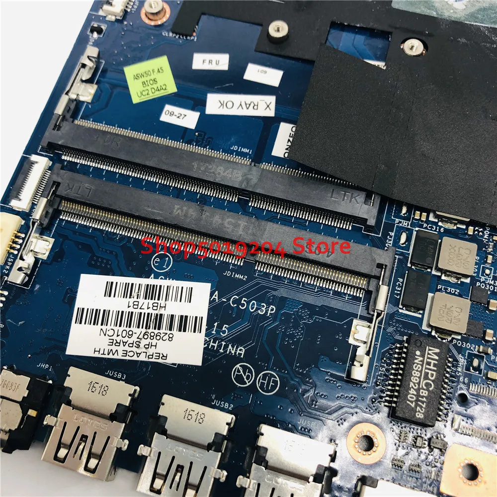 discounted  829897-601 829897-001 829897-501 Mainboard FOR HP ENVY 15-AE Laptop Motherboard ASW50 LA-C503P SR2E