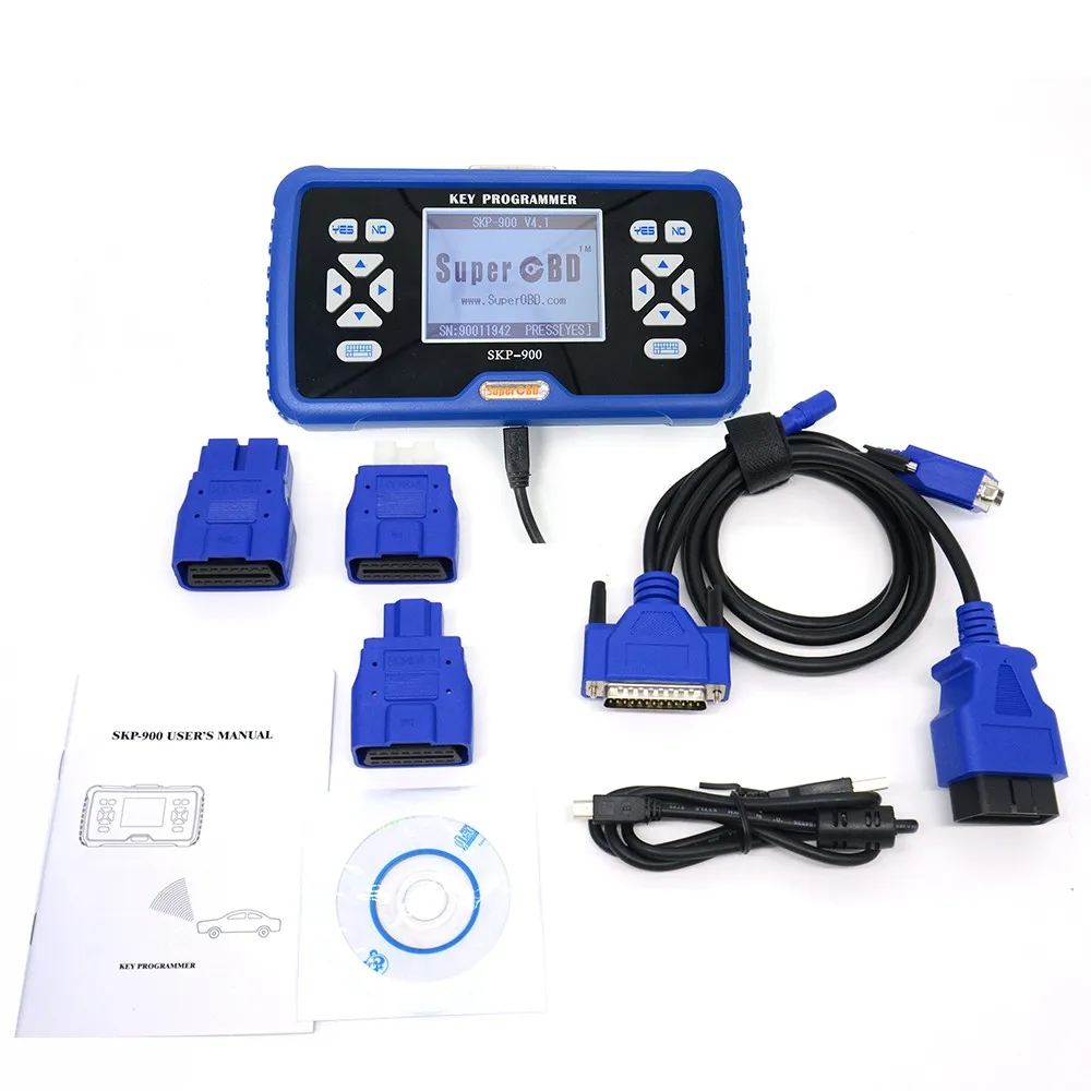 

SuperOBD V5.0 SKP-900 SKP900 Key Programmer Hand-Held OBD2 Auto Key Programmer Support almost all vehicles